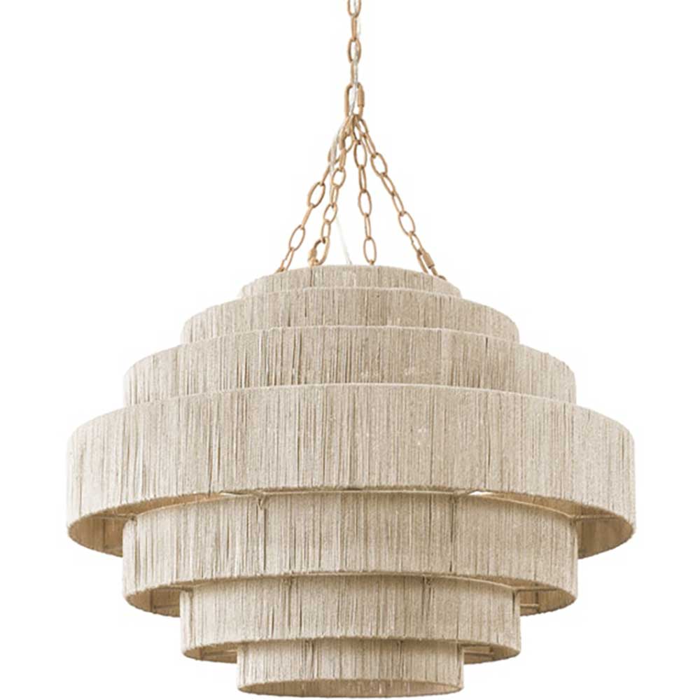 Rero Handwoven Natural Rope Everly Pendant Light