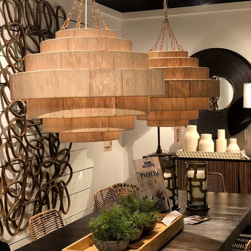 Rero Handwoven Natural Rope Everly Pendant Light
