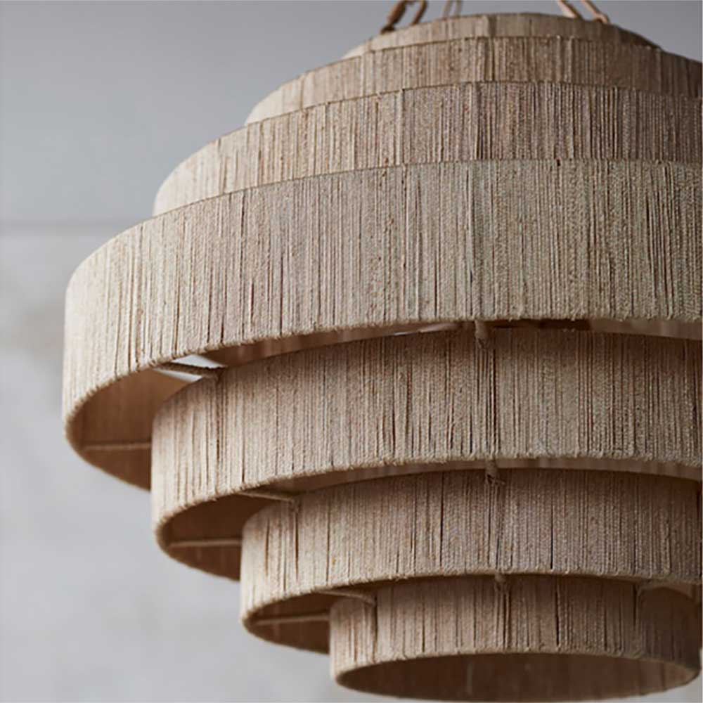 Rero Handwoven Natural Rope Everly Pendant Light