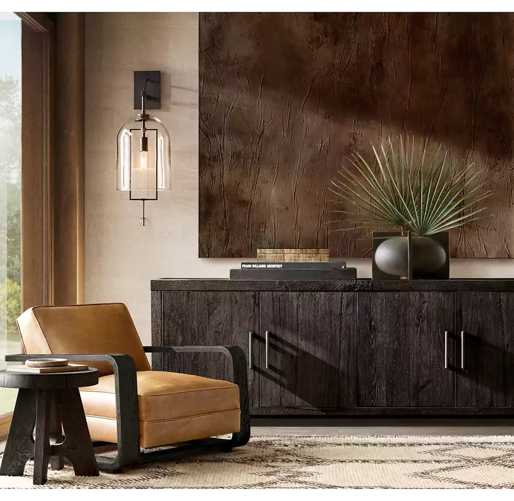 Fulcrumy Glass Shade Grand Sconce