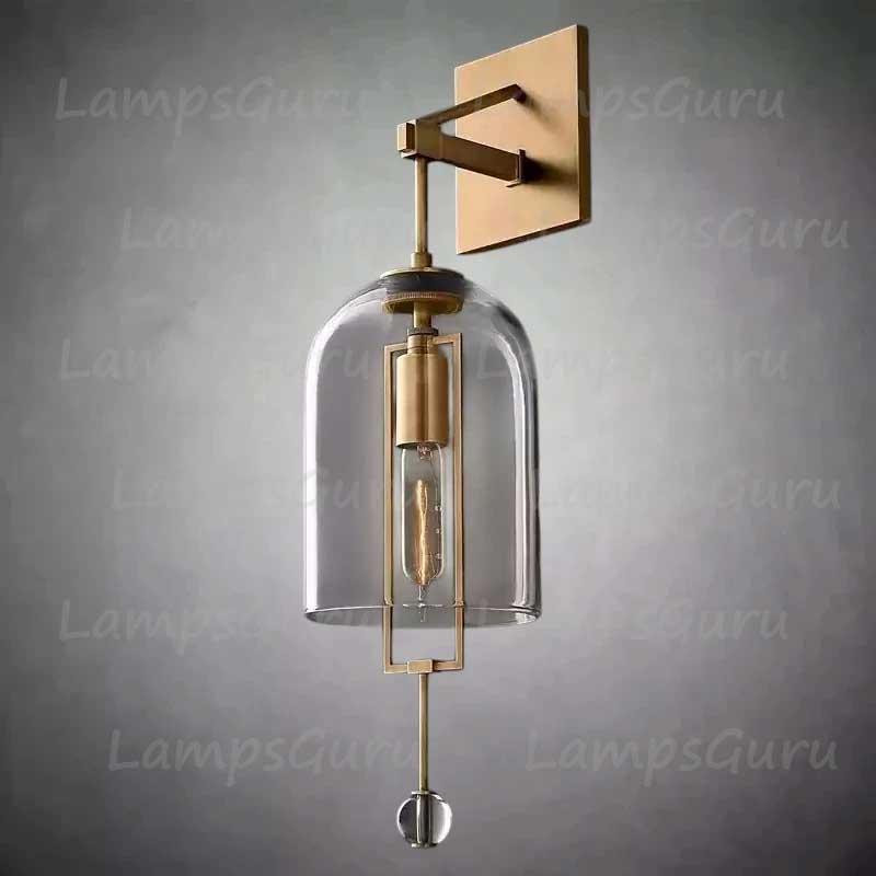 Fulcrumy Glass Shade Sconce