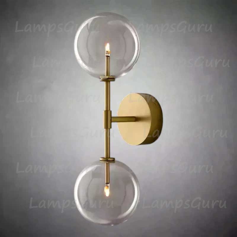 Glass Globe Linear Sconce