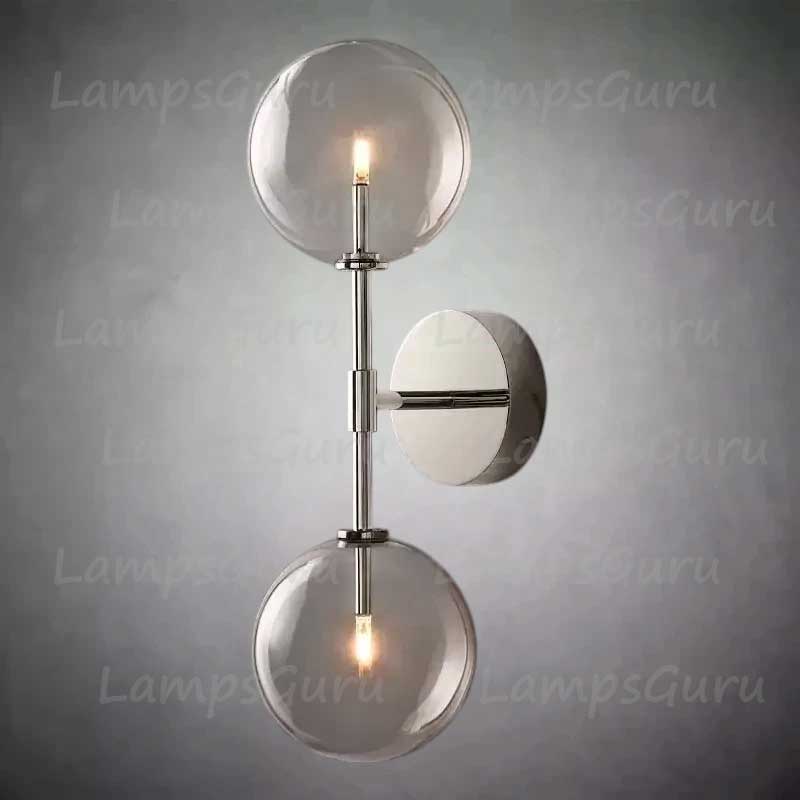 Glass Globe Linear Sconce