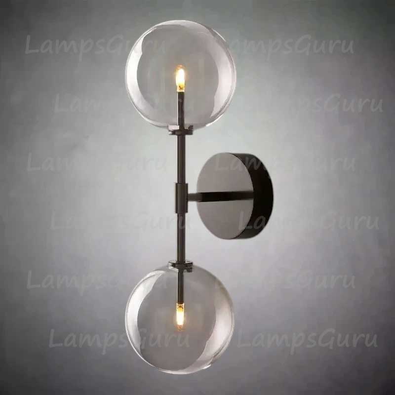 Glass Globe Linear Sconce