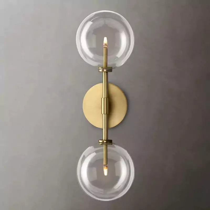 Glass Globe Linear Sconce