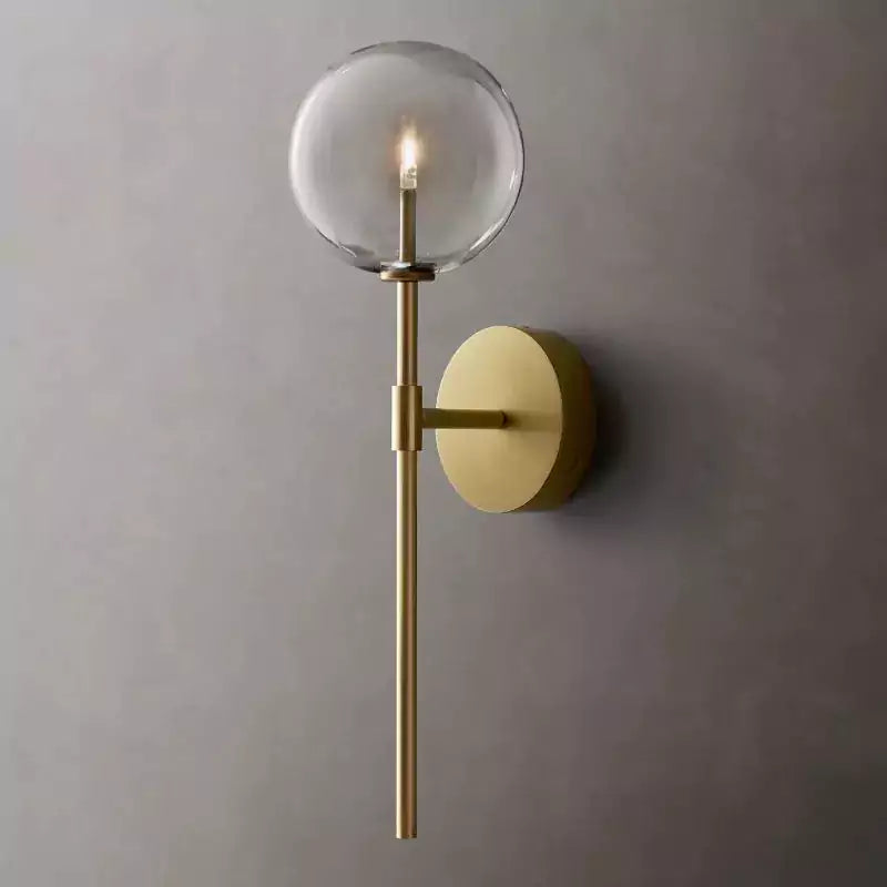 Glass Globe Sconce