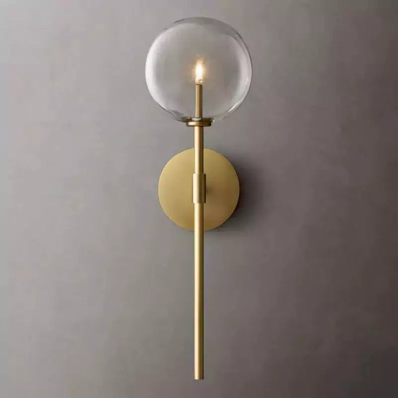 Glass Globe Sconce