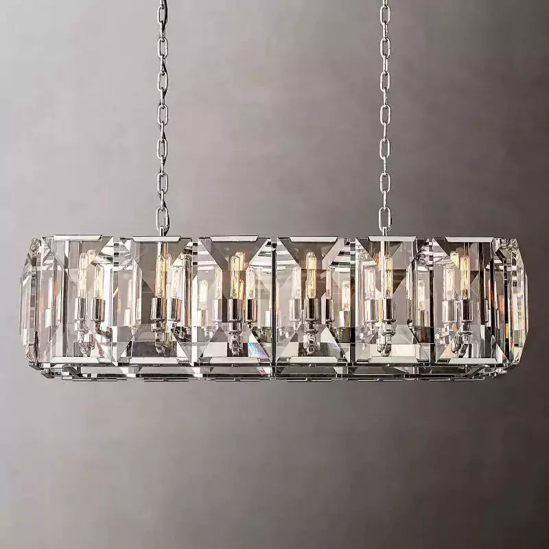Harlowa Crystal Rectangular Chandelier 42"