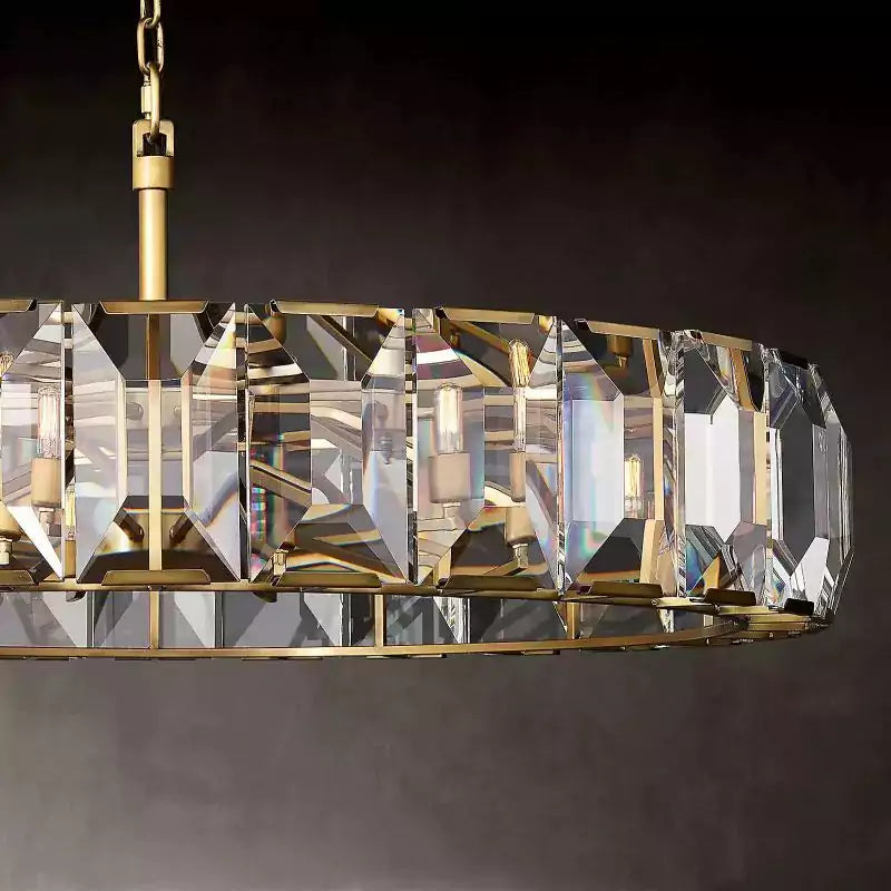 Harlowa Crystal Round Chandelier 31"