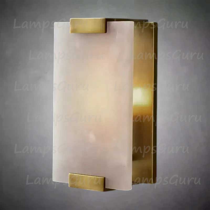 Hand-Carved Alabaster Sconce