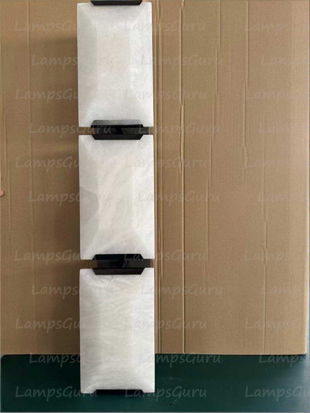 Harlowa Calcite Triple Sconce
