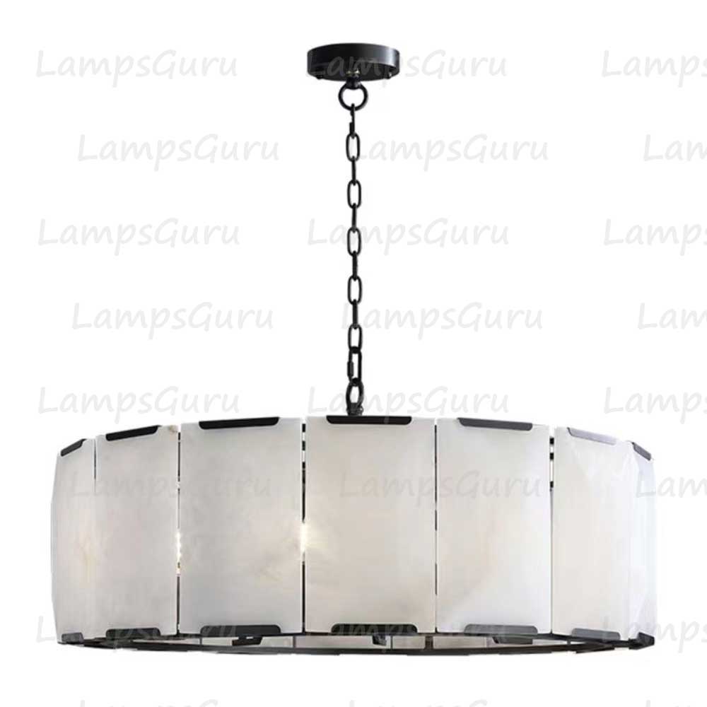 Harlowa Calcite Round Chandelier 31"