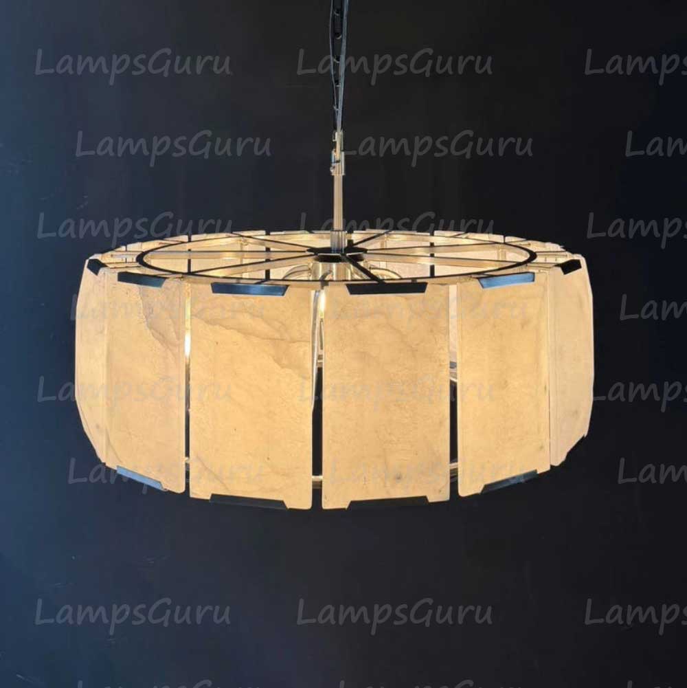 Harlowa Calcite Round Chandelier 31"