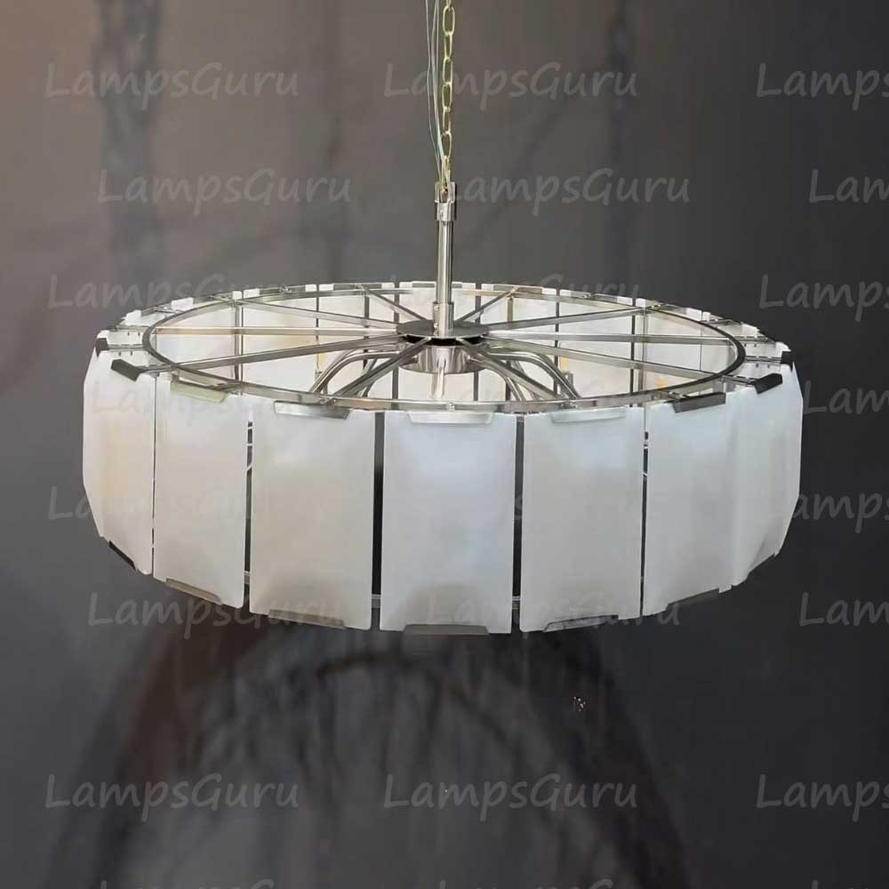 Harlowa Calcite Round Chandelier 43"