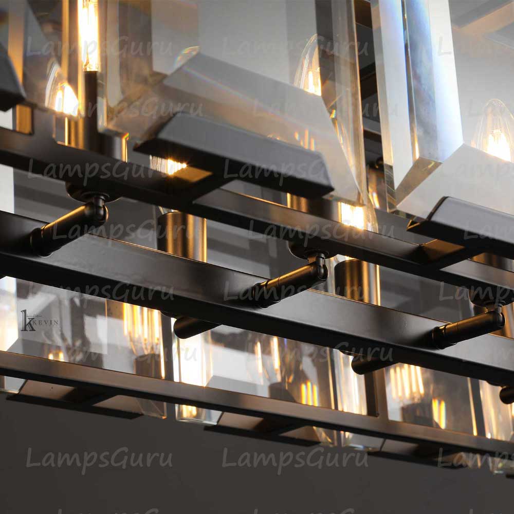 Harlowa Crystal Rectangular Chandelier 62"