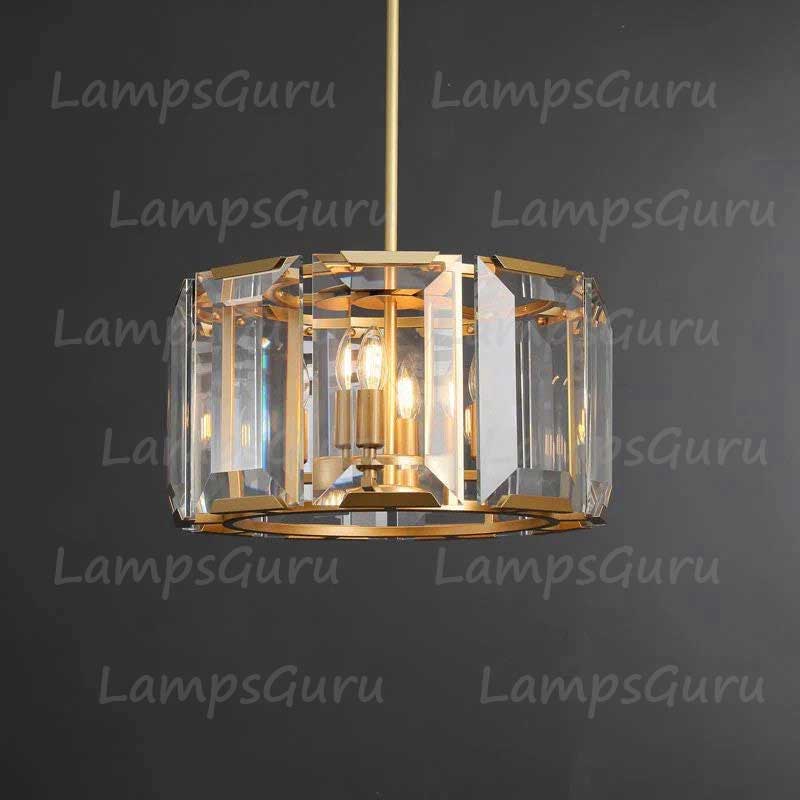 LG Harlew Crystal Round Chandelier 19"