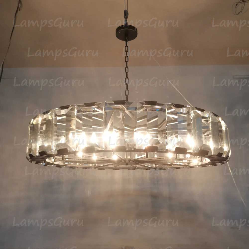 Harlowa Crystal Round Chandelier 60"