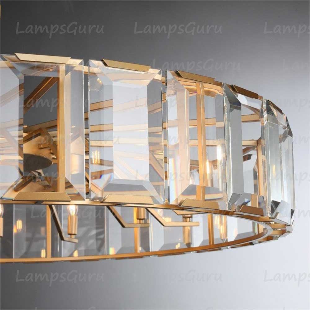 Harlowa Crystal Round Chandelier 60"