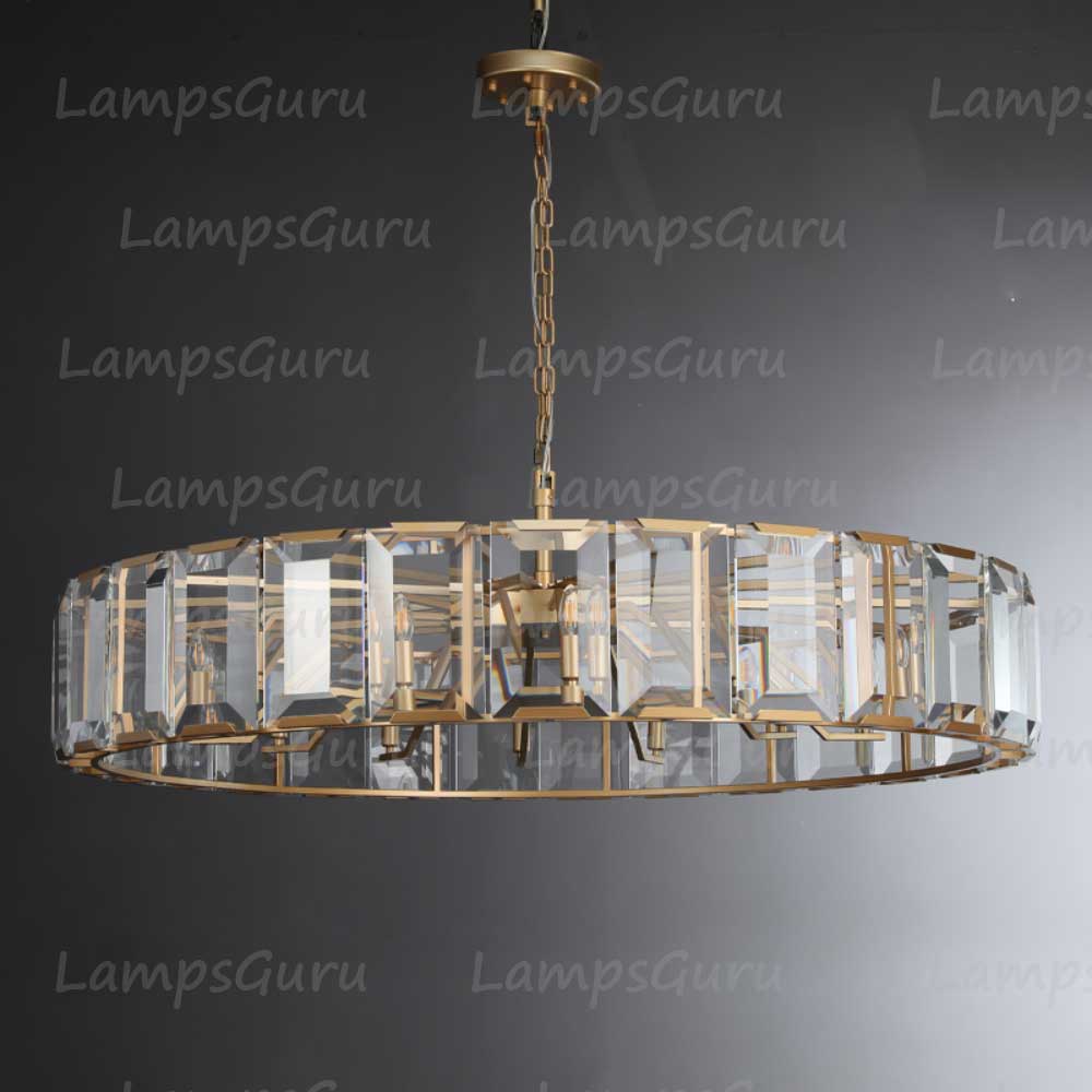 Harlowa Crystal Round Chandelier 60"