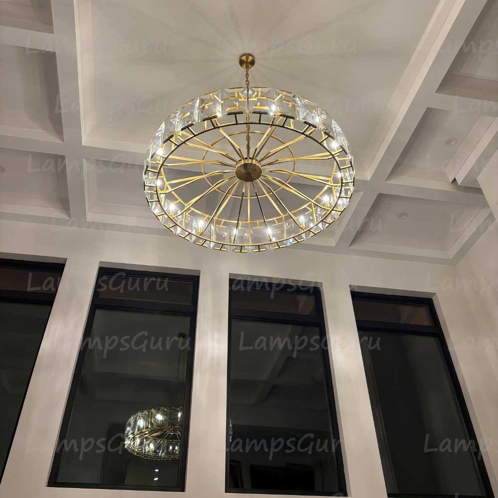 Harlowa Crystal Round Chandelier 60"