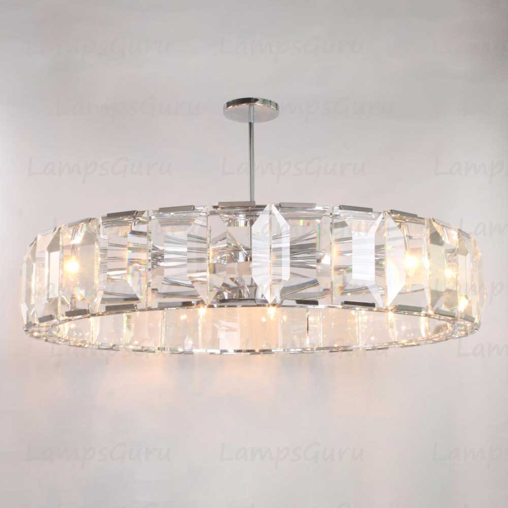 Harlowa Crystal Round Chandelier 60"