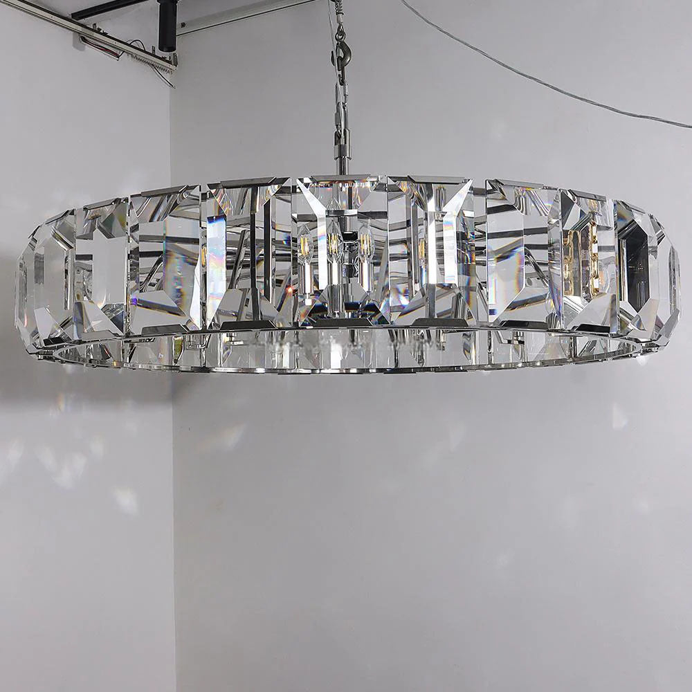 Harlowa Crystal Round Chandelier 60"