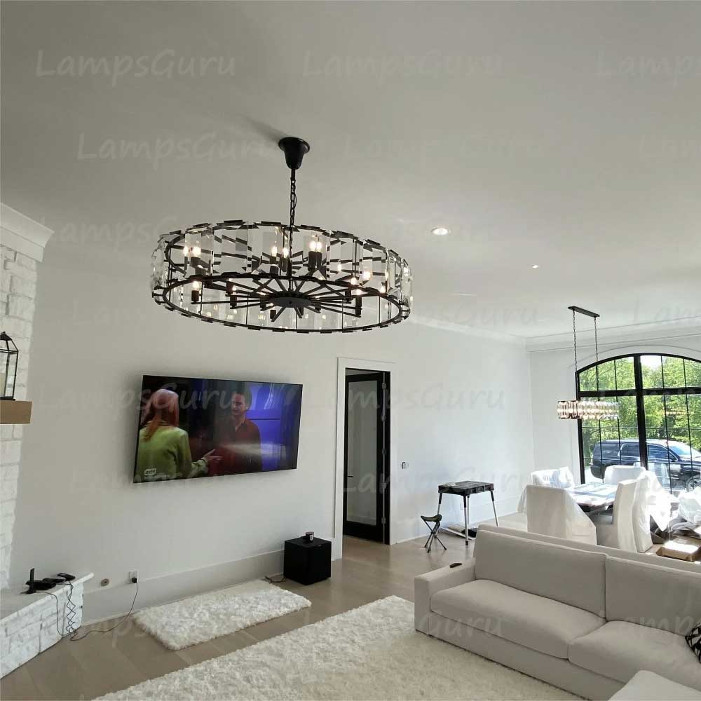 Harlowa Crystal Round Chandelier 60"