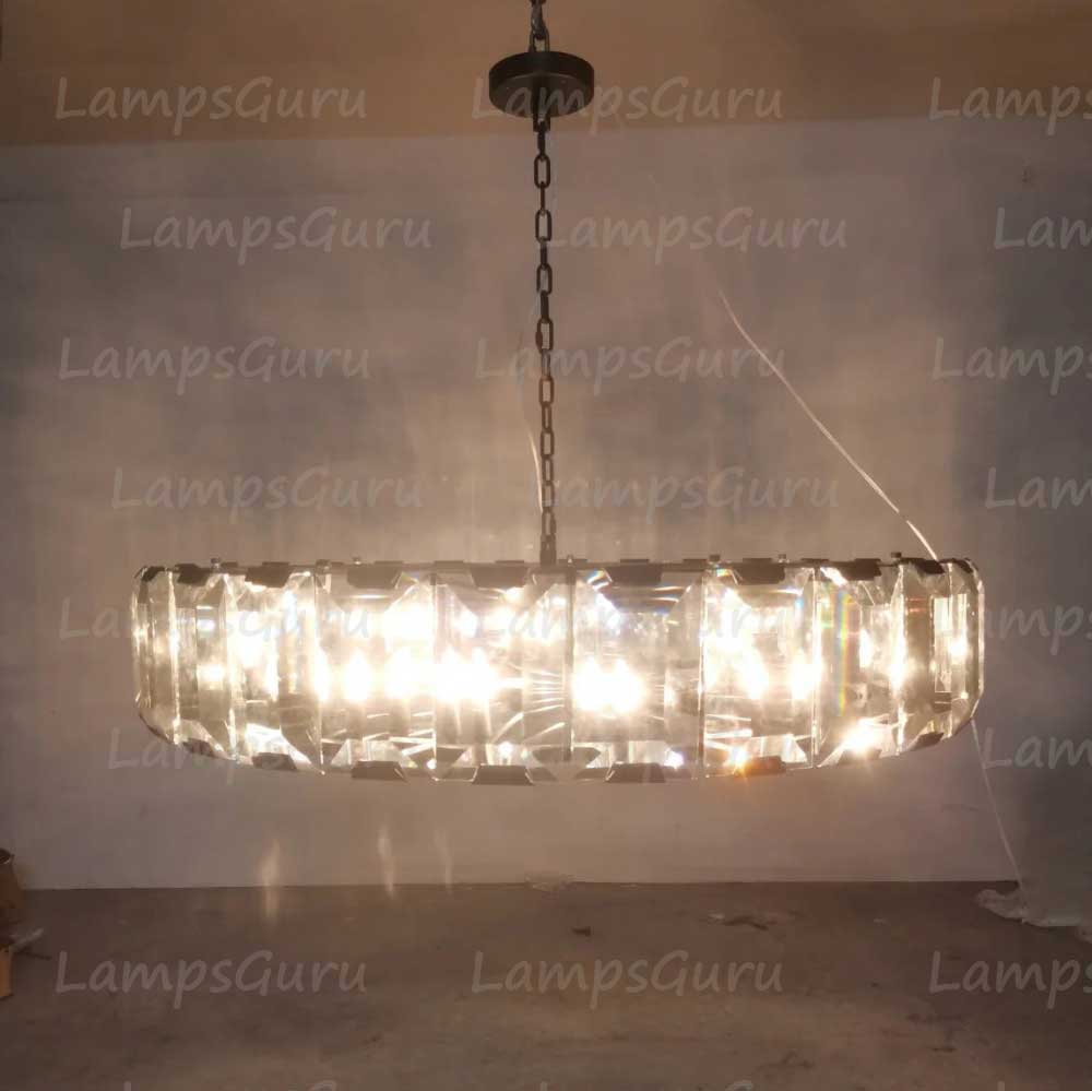 Harlowa Crystal Round Chandelier 60"