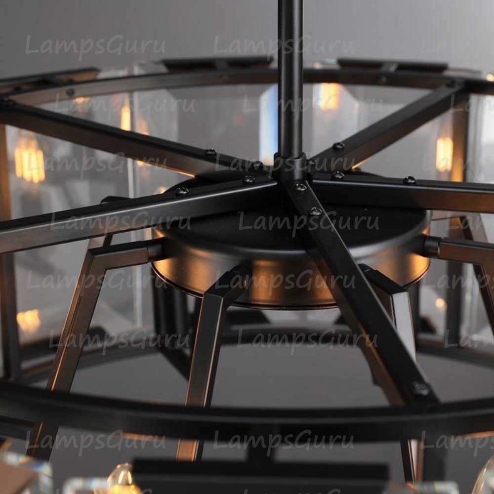 Harlowa Crystal Round Chandelier 31"