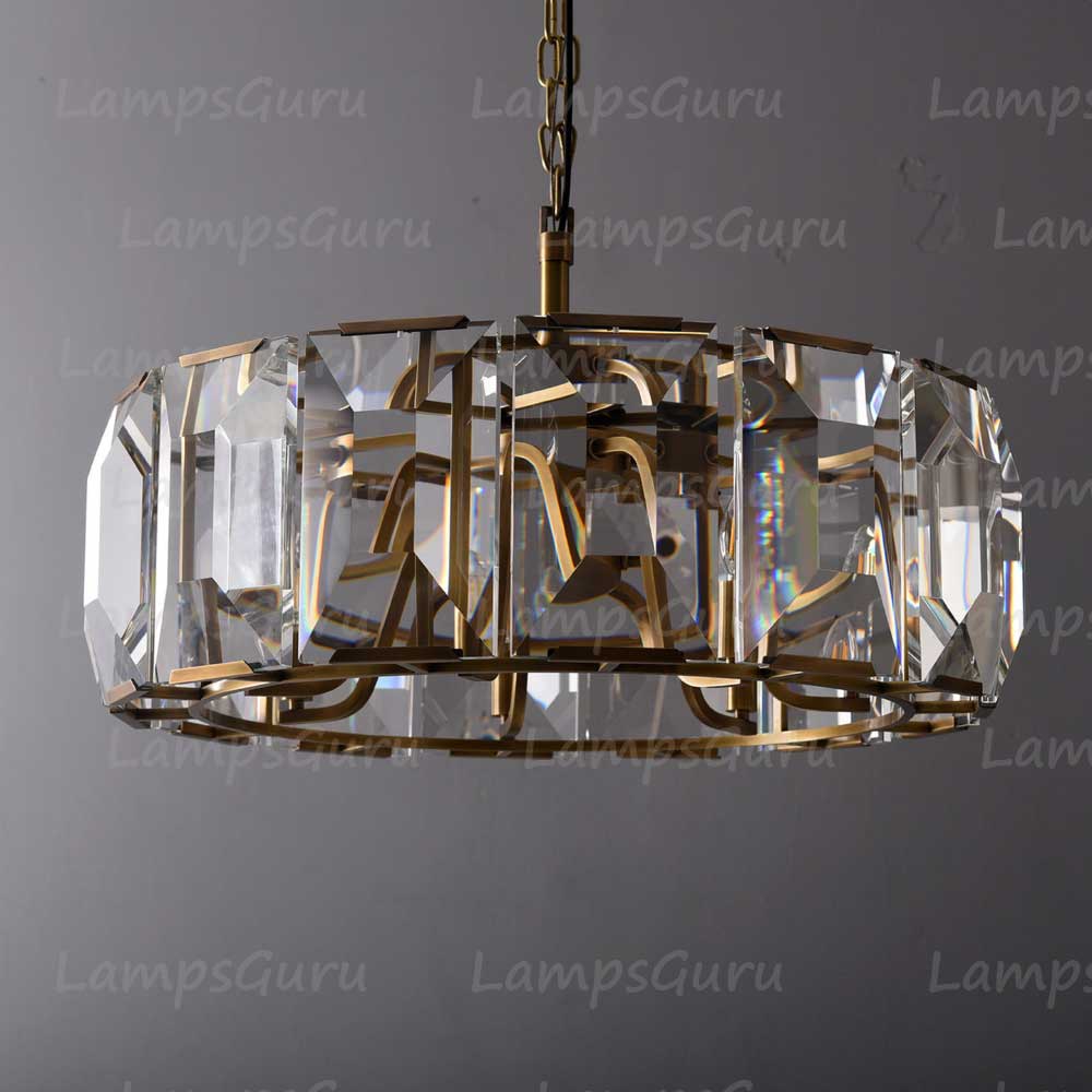 Harlowa Crystal Round Chandelier 31"