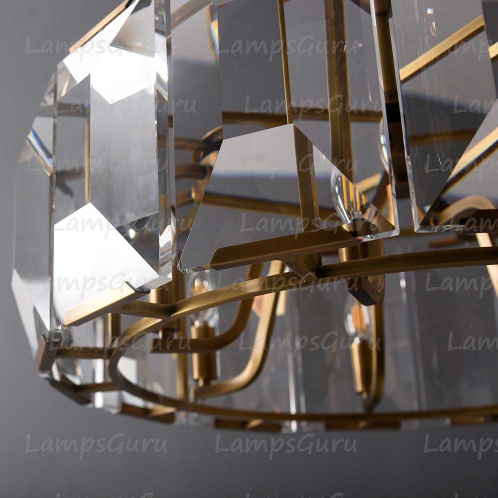 Harlowa Crystal Round Chandelier 31"
