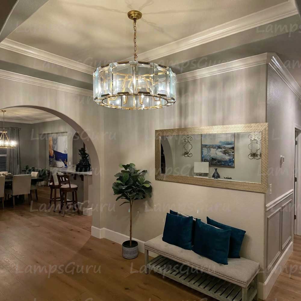 Harlowa Crystal Round Chandelier 31"