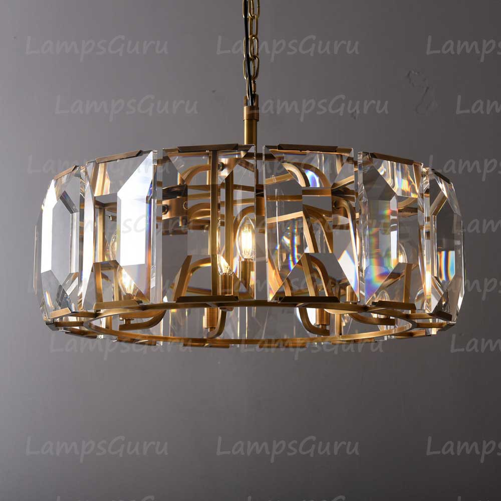 Harlowa Crystal Round Chandelier 31"
