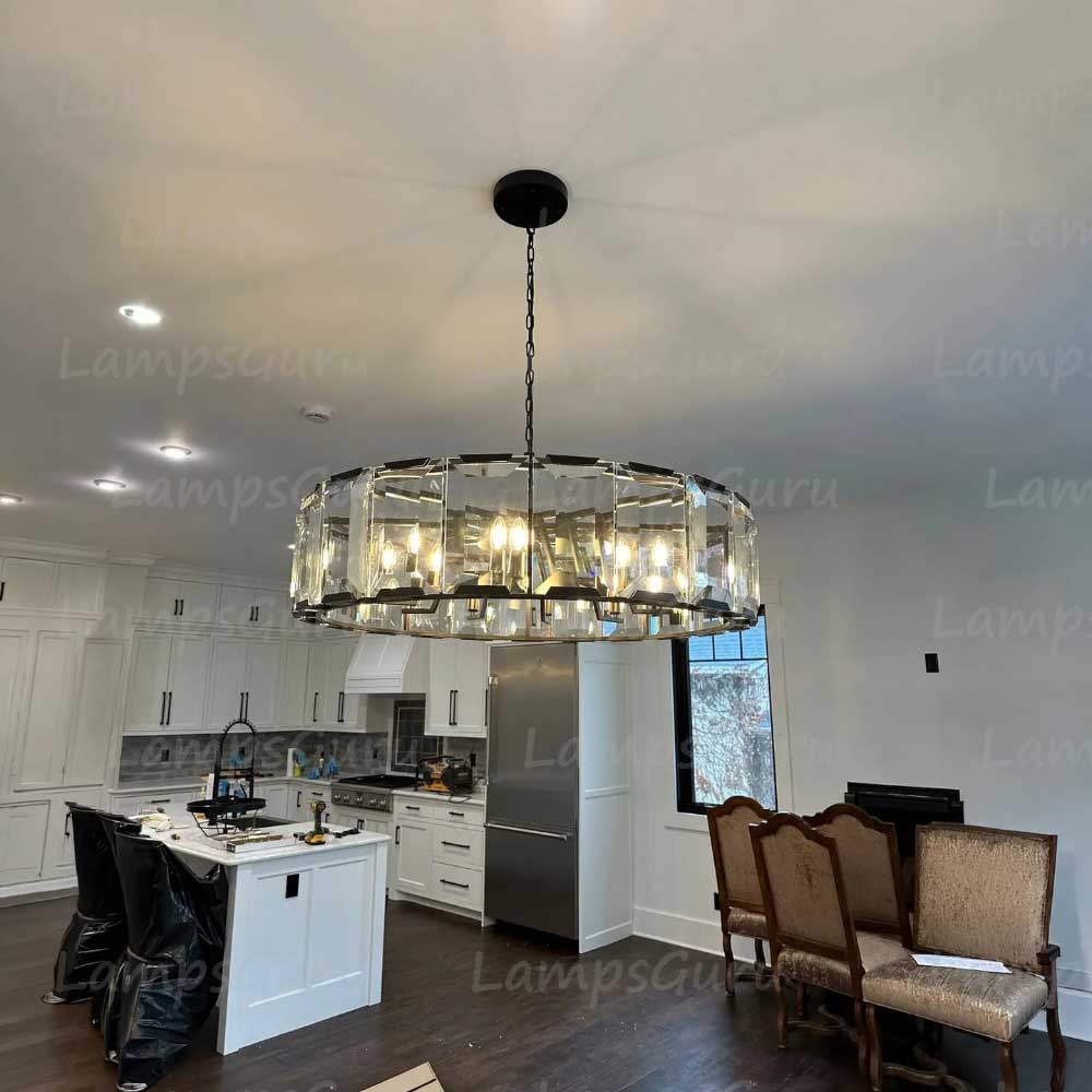Harlowa Crystal Round Chandelier 43"