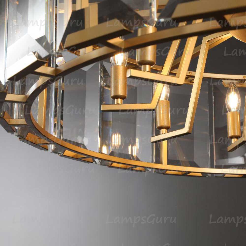 Harlowa Crystal Round Chandelier 43"