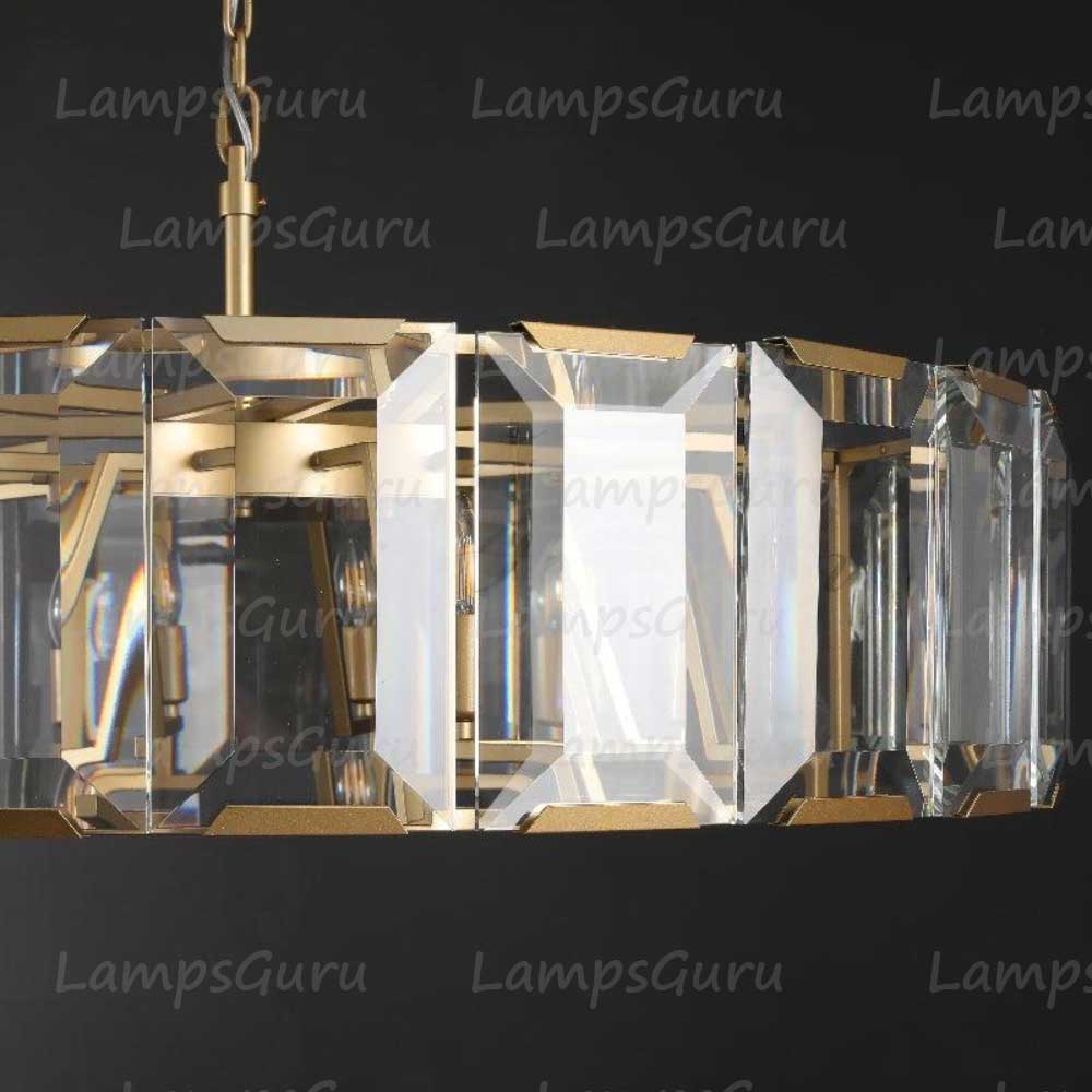 Harlowa Crystal Round Chandelier 43"