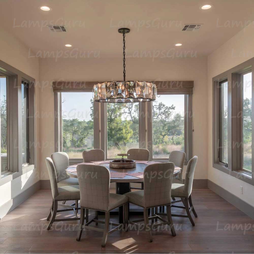 Harlowa Crystal Round Chandelier 43"
