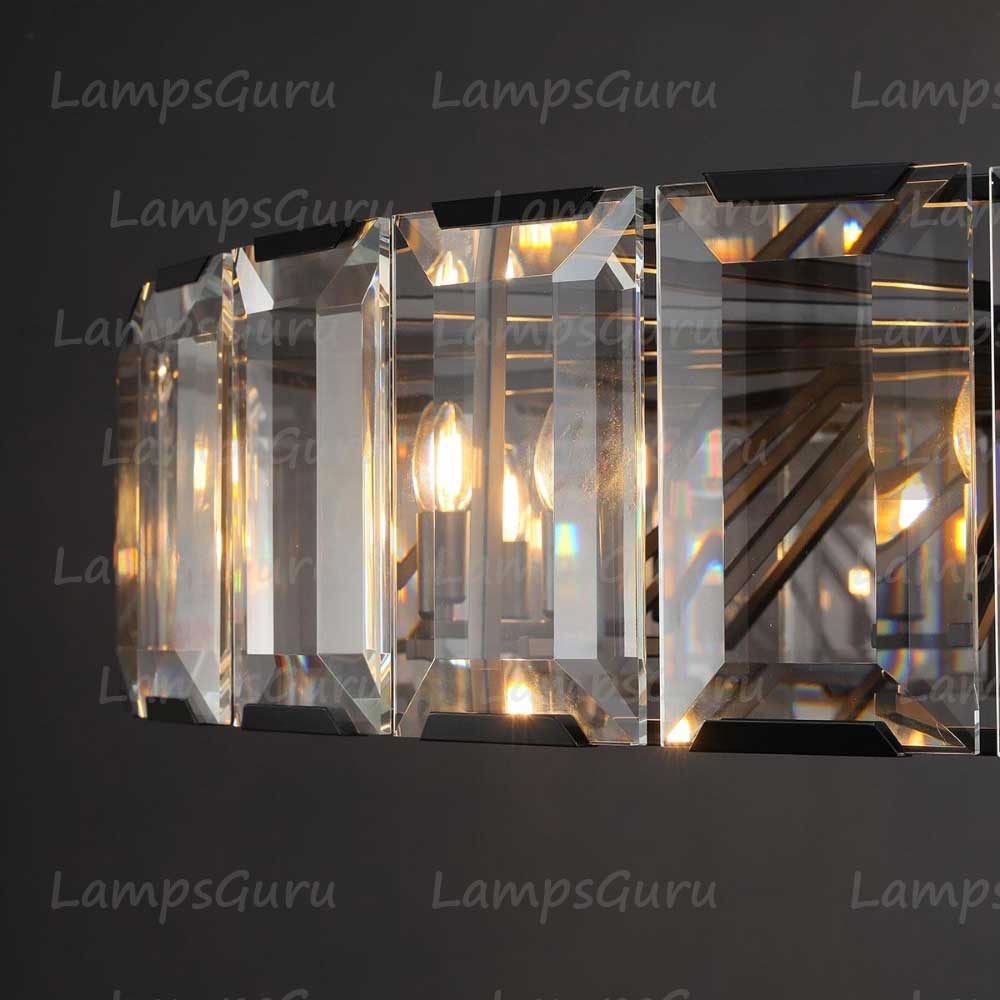 Harlowa Crystal Round Chandelier 43"