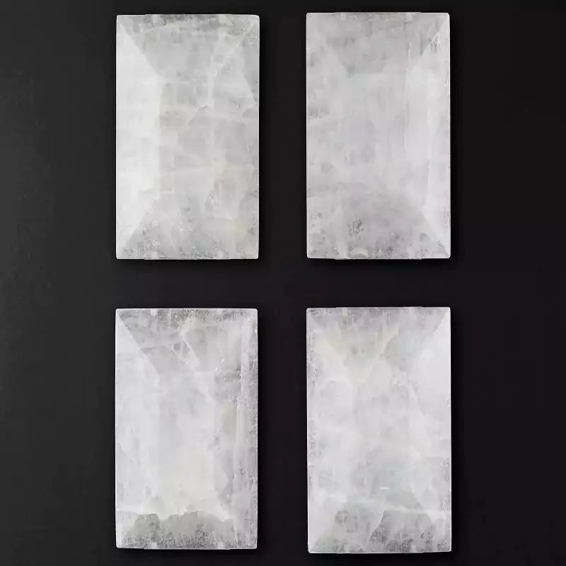 Harlowa Calcite Rectangular Chandelier 74"
