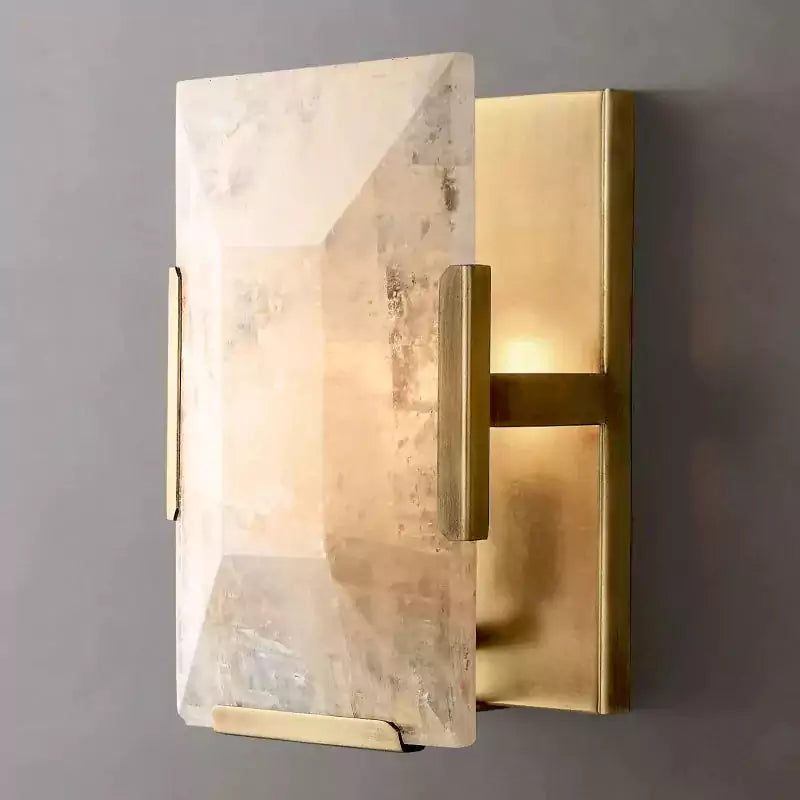 Harlowa Calcite Short Wall Sconce