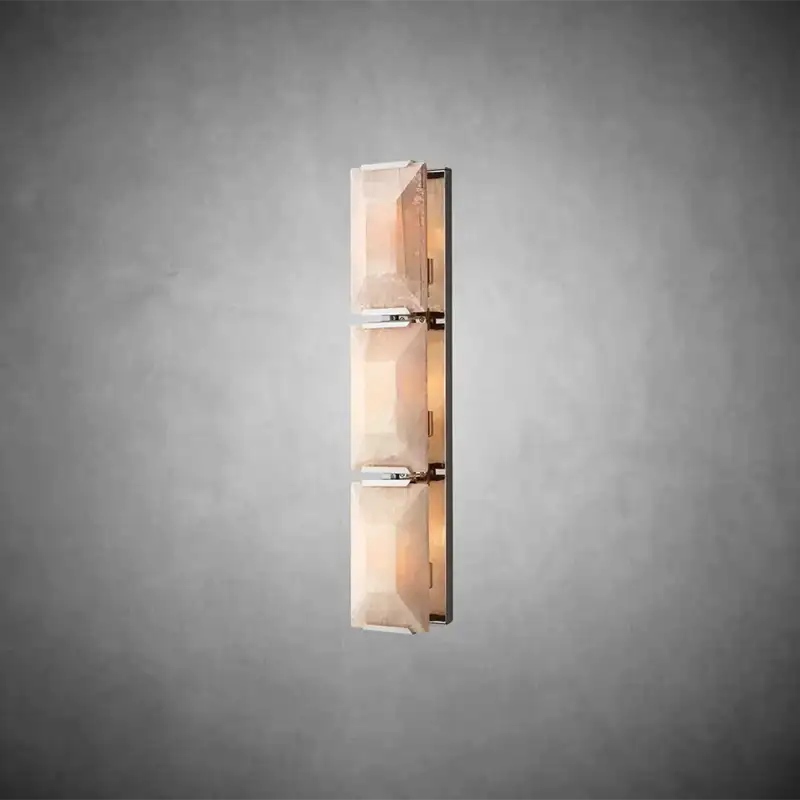 Harlowa Calcite Triple Sconce