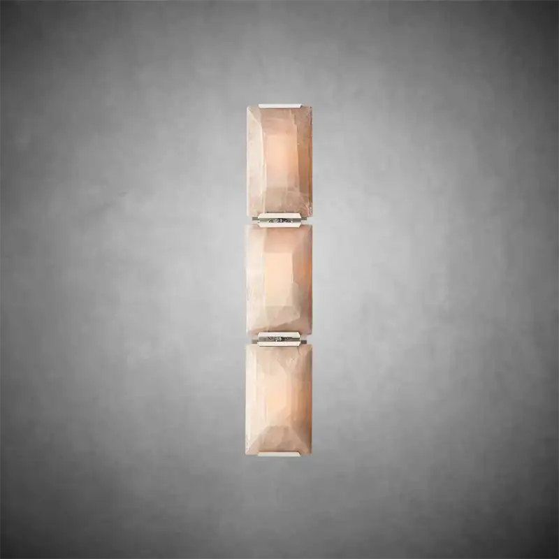 Harlowa Calcite Triple Sconce