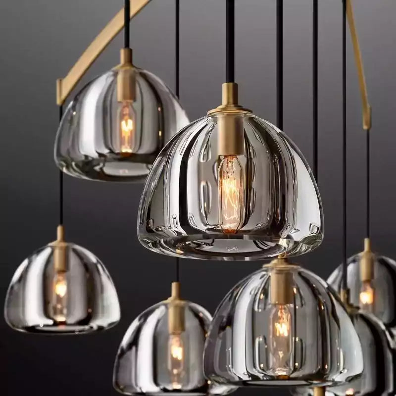 Hemispherey Round Chandelier 60"