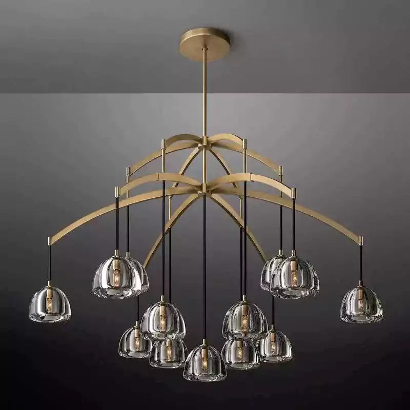 Hemispherey Round Chandelier 60"