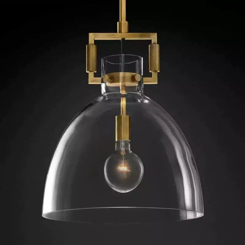 Machinista Glass Cloche Pendant Light