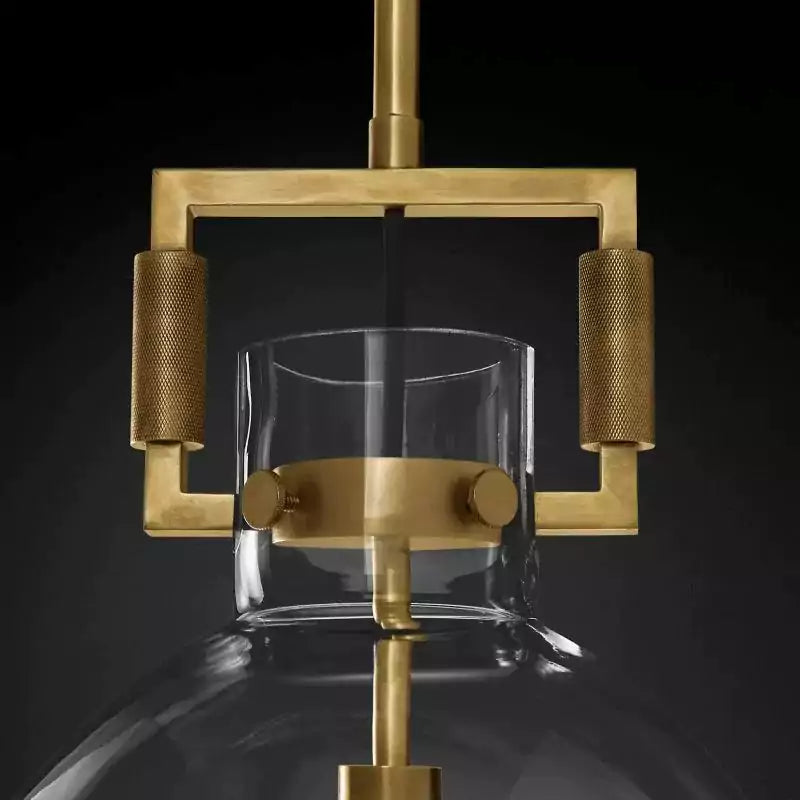 Machinista Glass Cloche Pendant Light