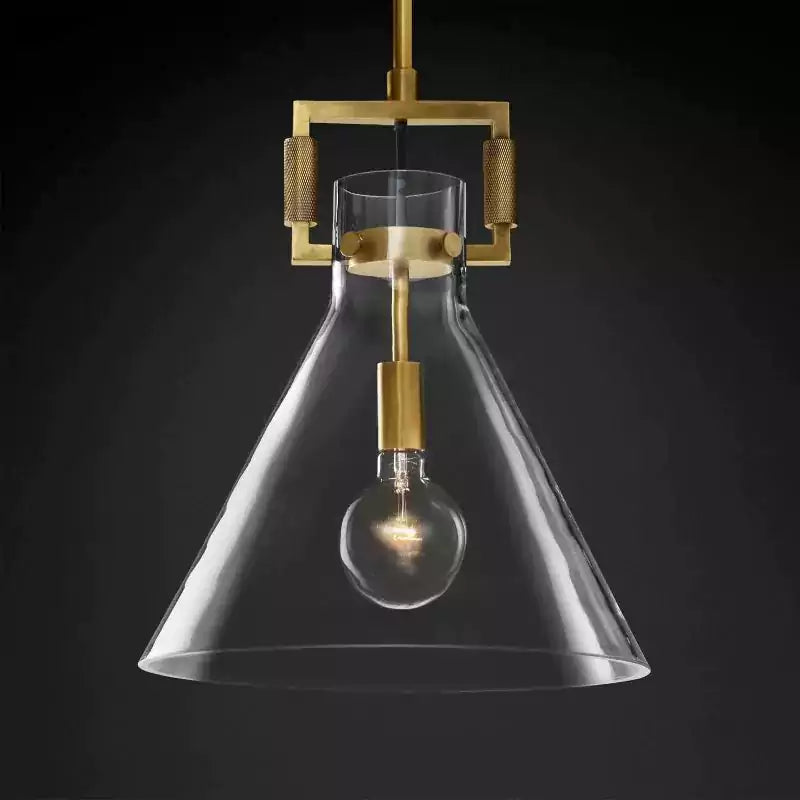 Machinista Glass Funnel Pendant Light