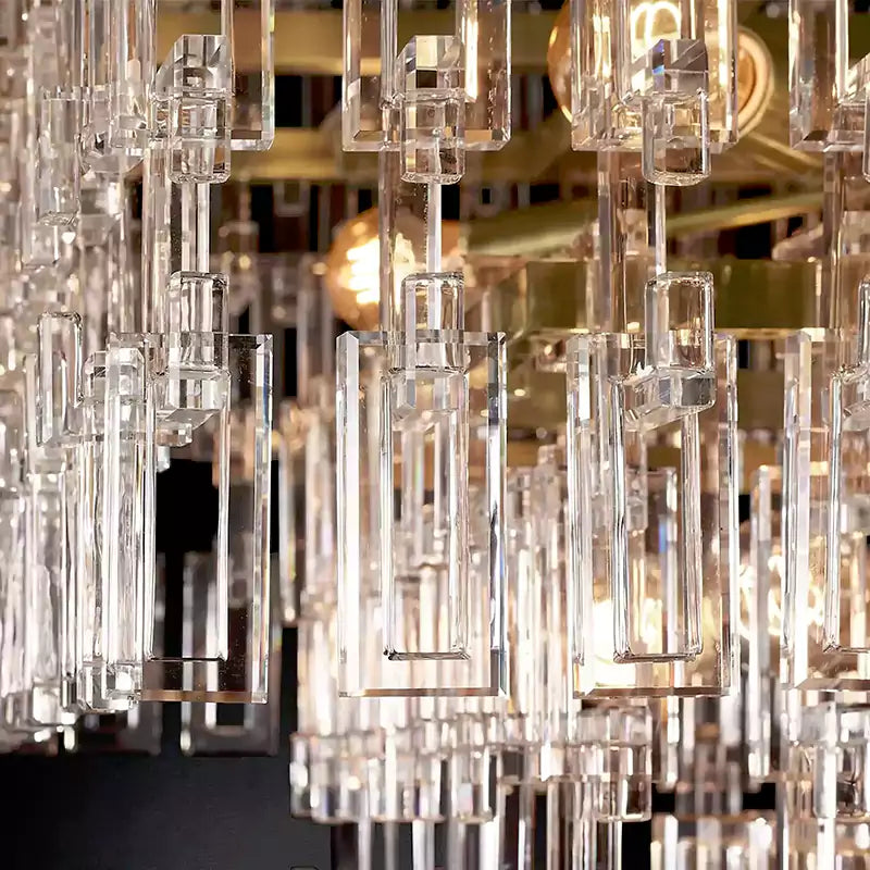 Marignany Tiered Rectangular Chandelier 72"