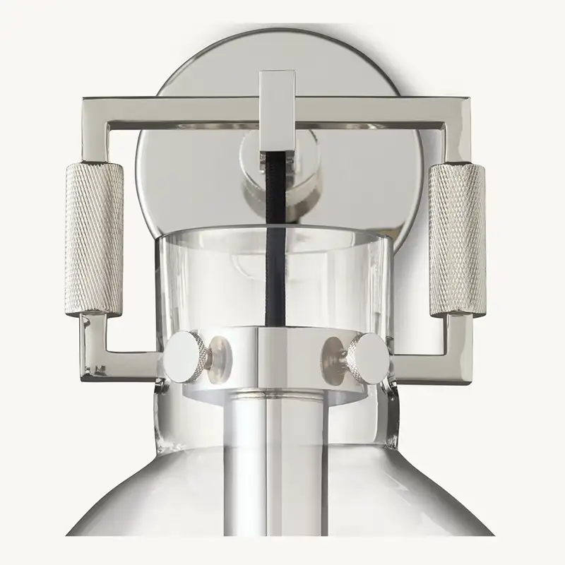 Machinista Glass Cloche Wall Sconce 10"