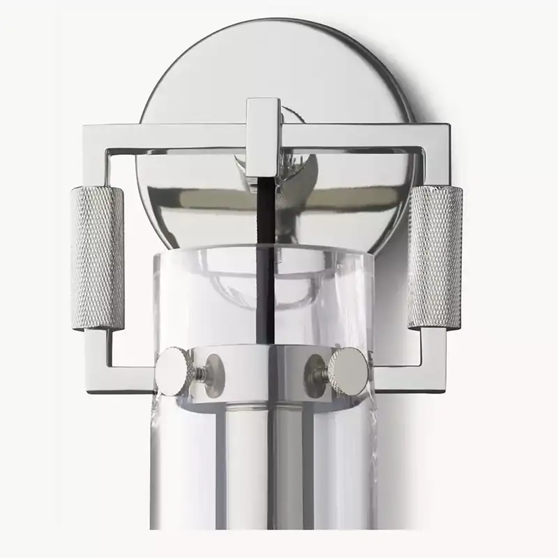 Machinista Glass Cylinder Wall Sconce 12"